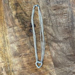 Kay jeweler multi strand heart necklace